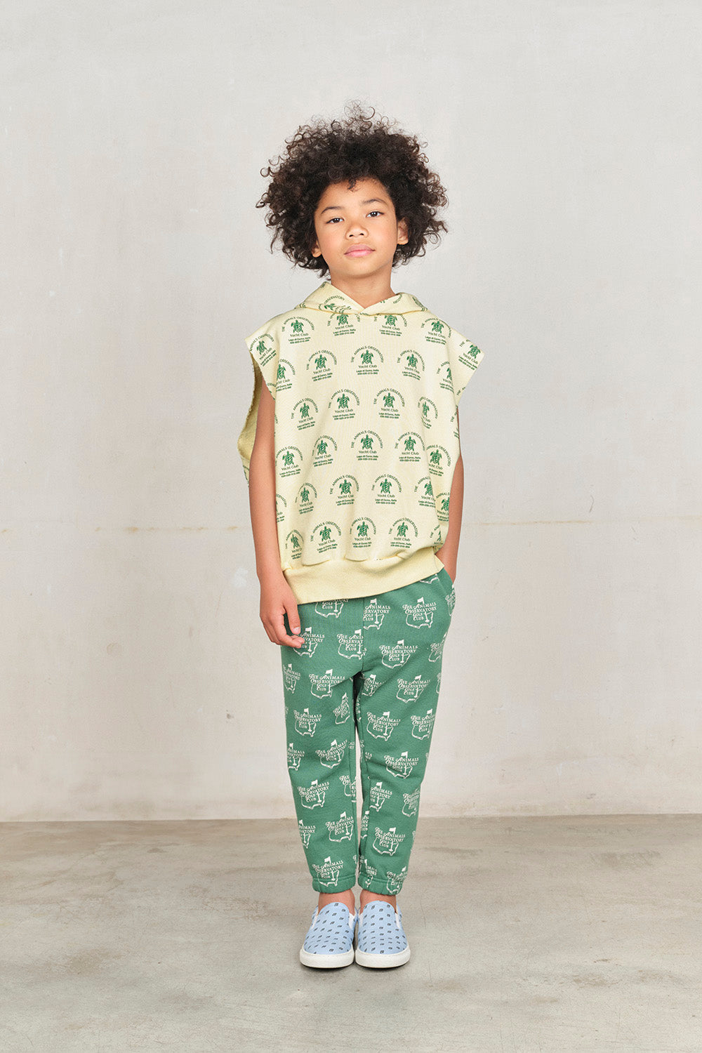 Green Cool Dromedary Sweatpants MODEL FRONT