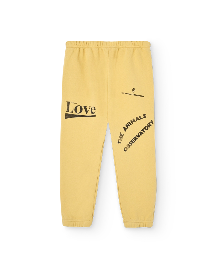 Yellow Love Dromedary Sweatpants COVER