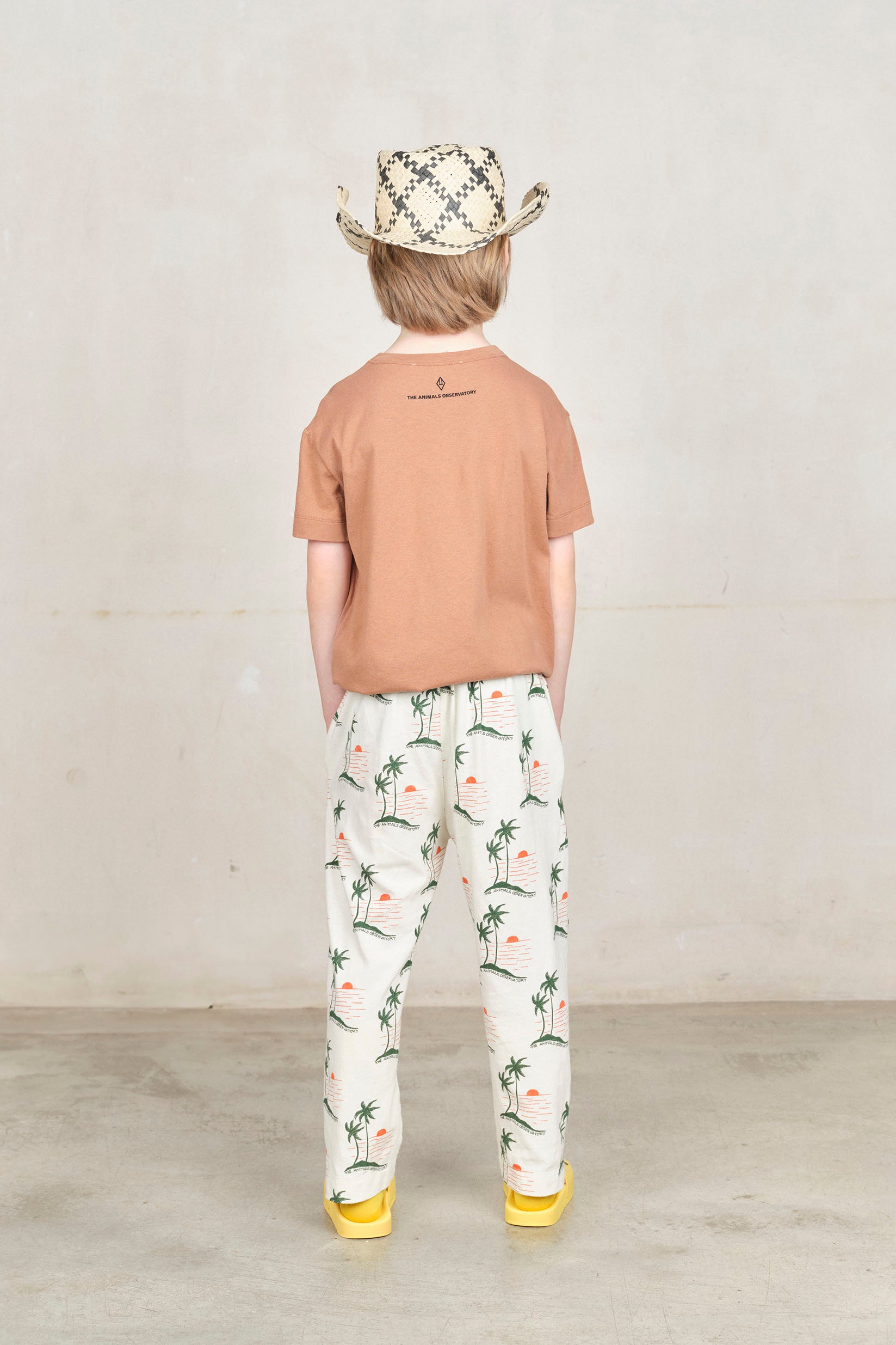 White Sunset Camaleon Sweatpants MODEL BACK