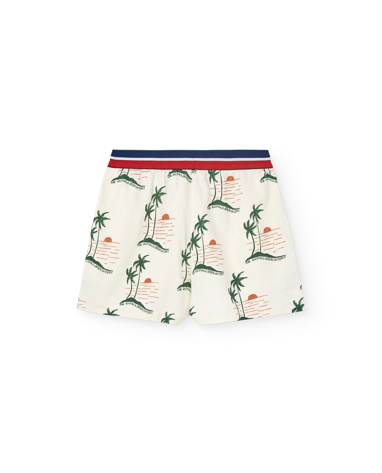 White Sunset Shorts COVER