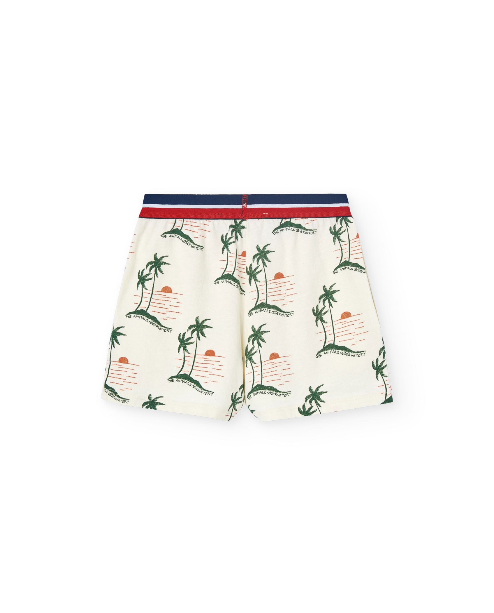 White Sunset Shorts PRODUCT BACK