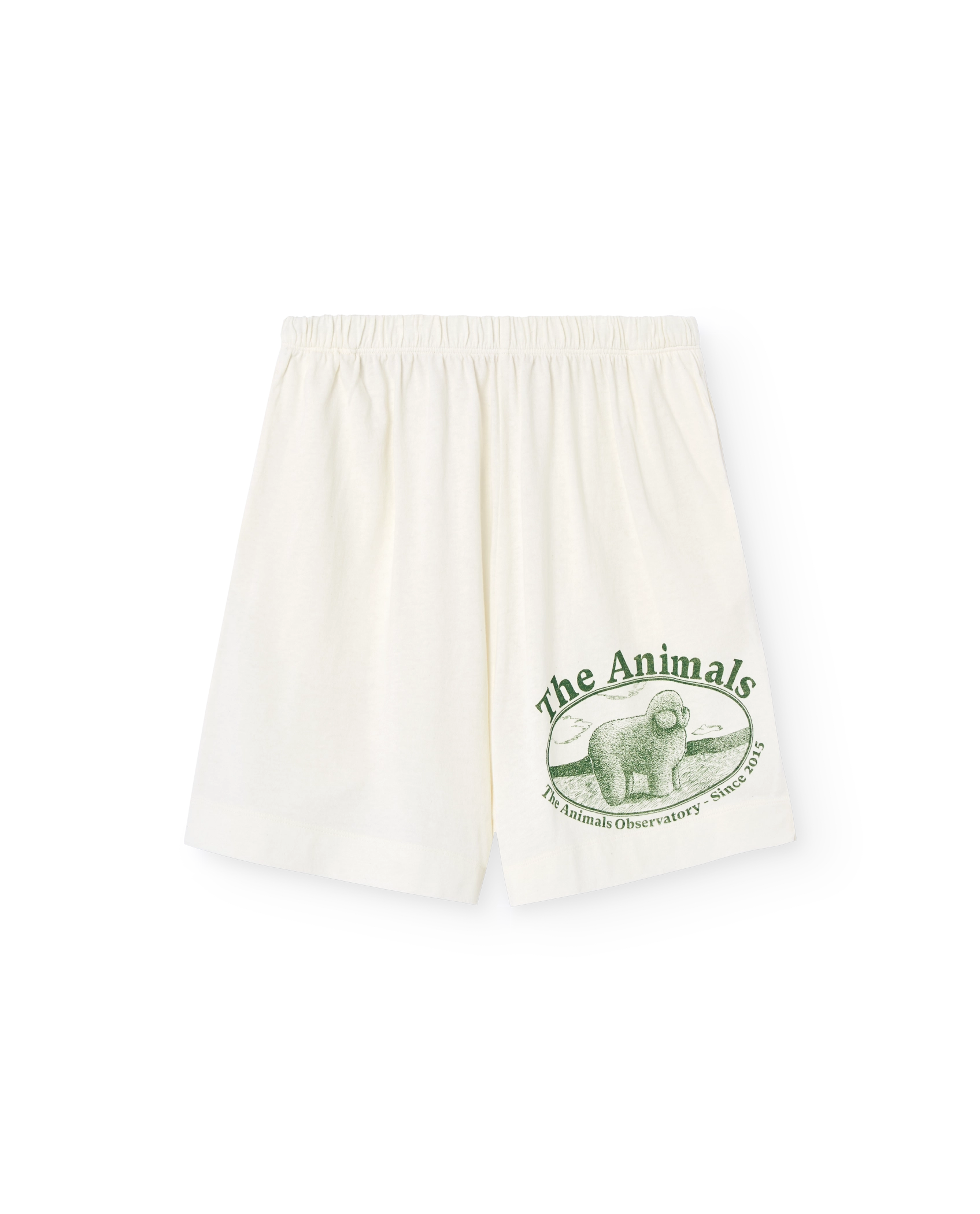 White Poodle Bermuda Mole Shorts PRODUCT FRONT