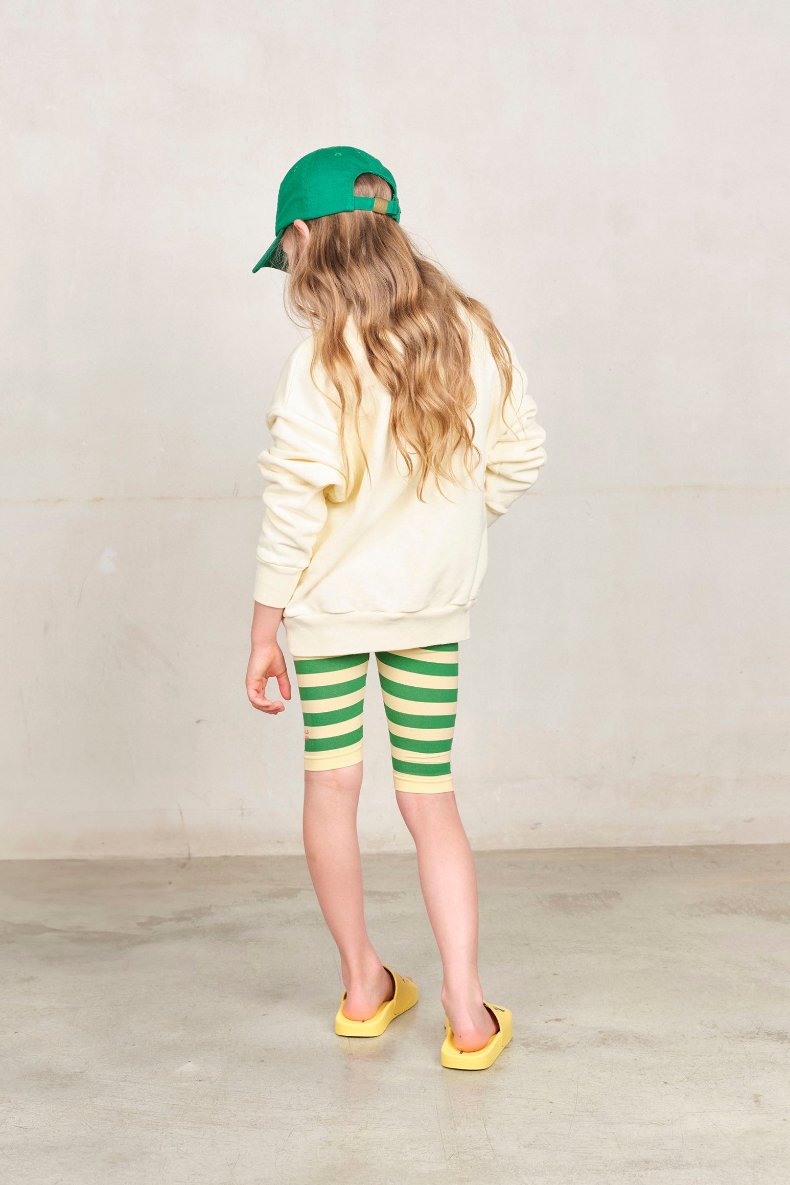 Yellow Sailor Sardine Leggings MODEL BACK