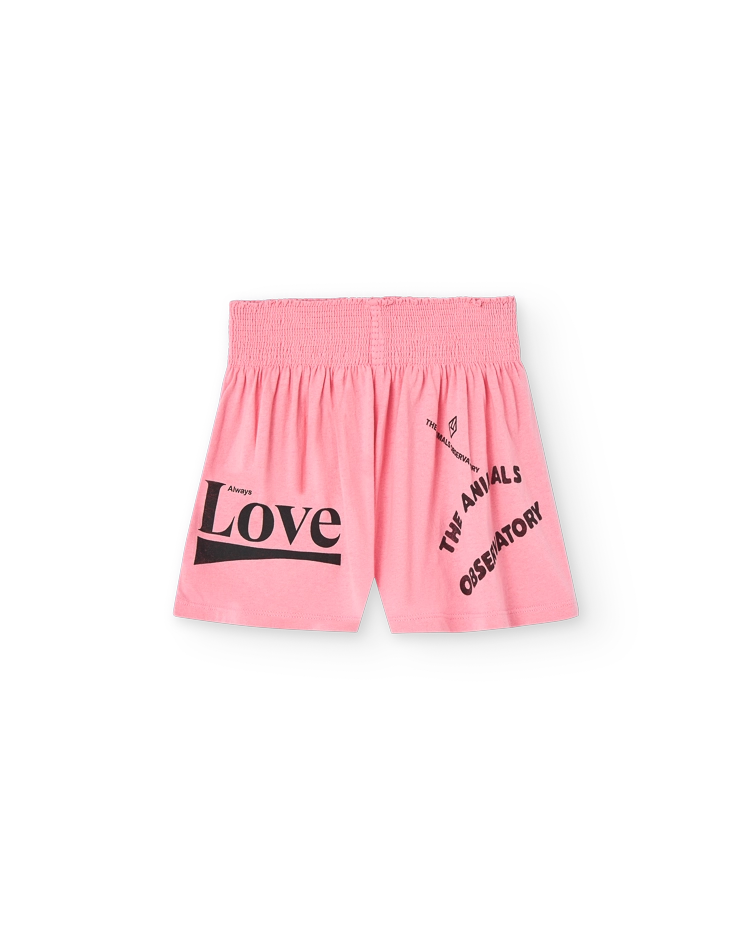 Pink Love Ostrich Shorts COVER