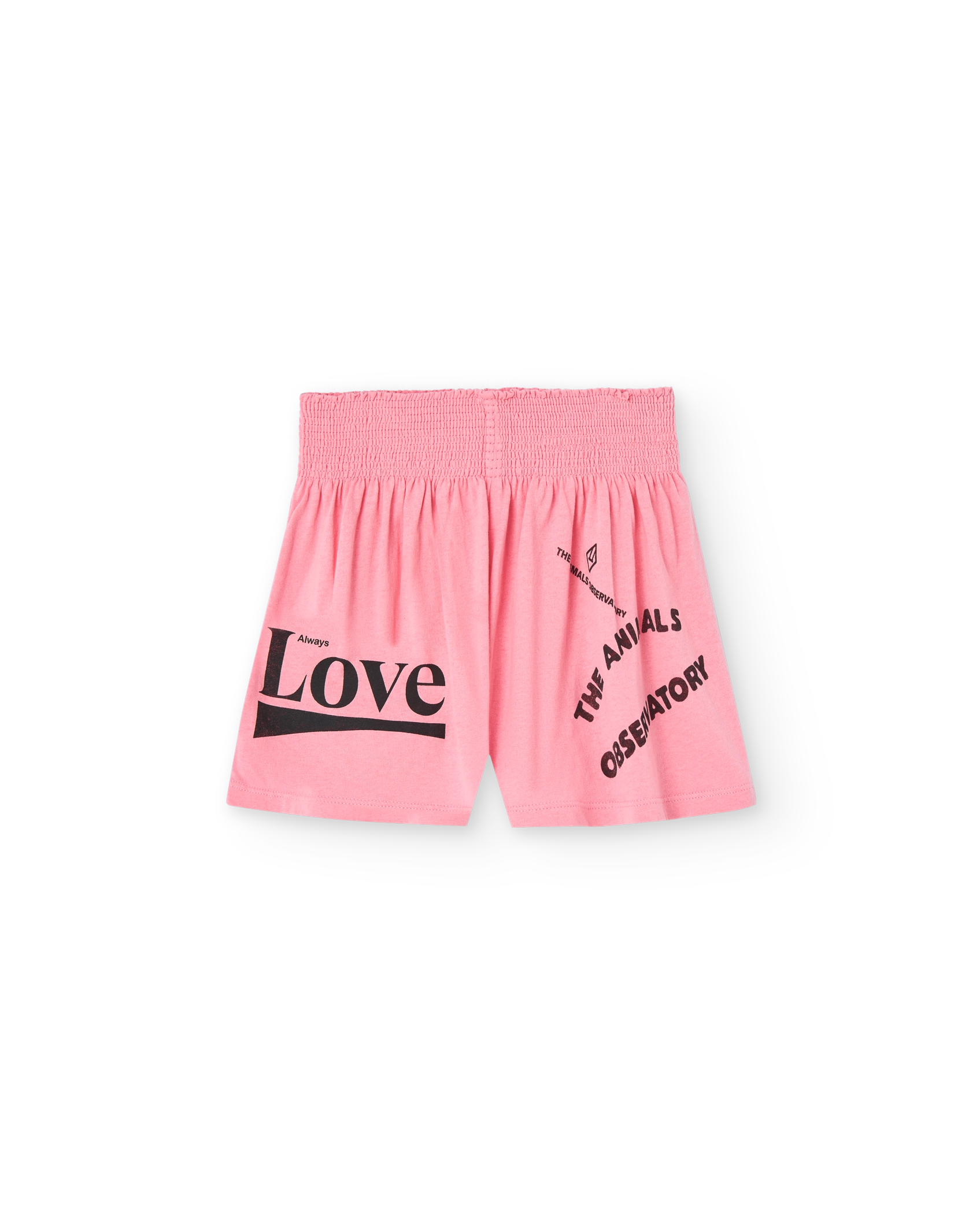 Pink Love Ostrich Shorts PRODUCT FRONT