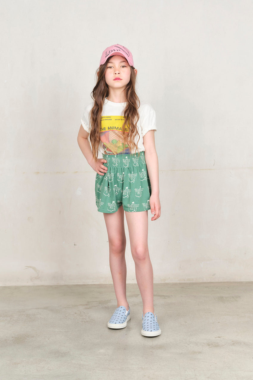 Green Cool Ostrich Shorts MODEL FRONT