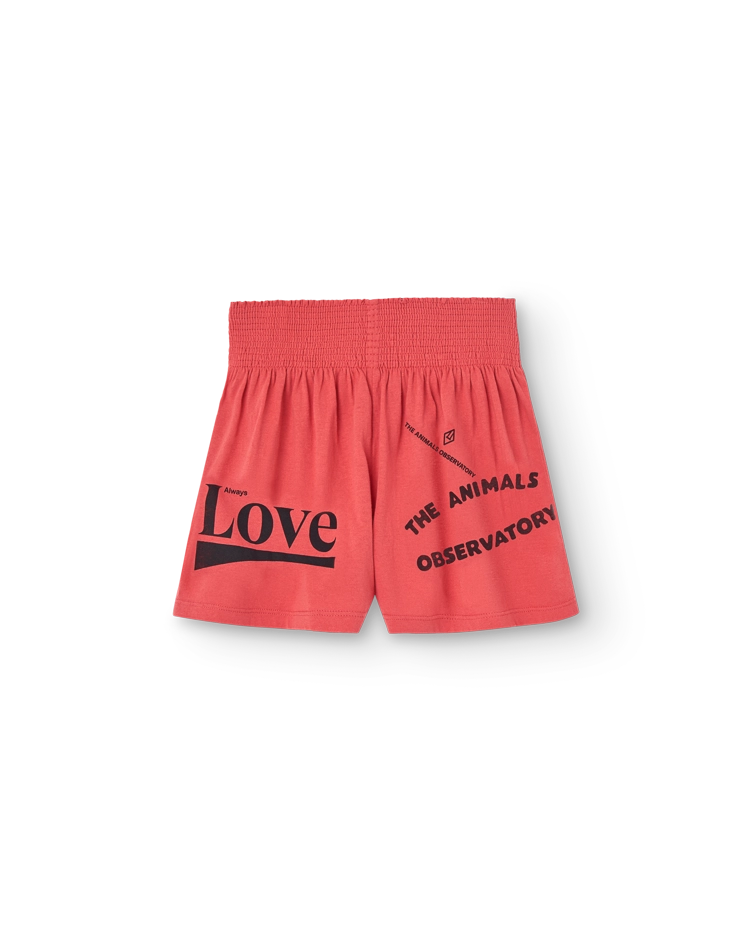 Red Love Ostrich Shorts COVER