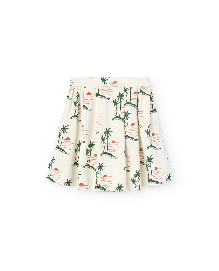 White Sunset Turkey Skirt COVER