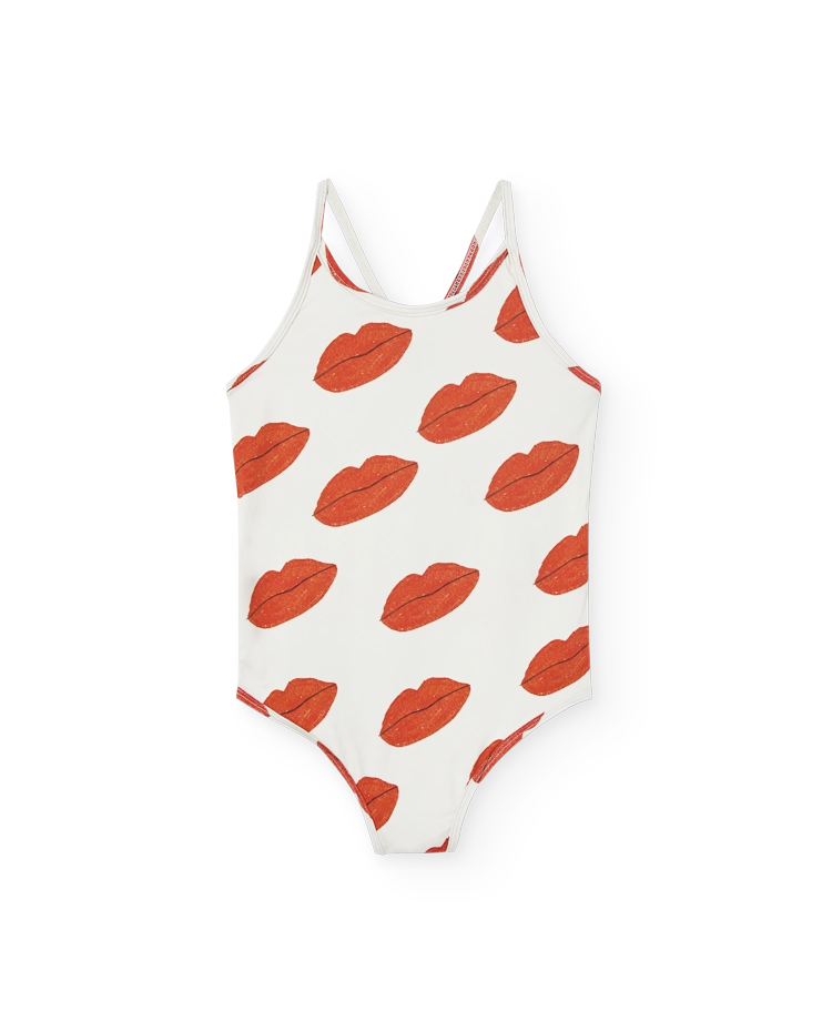 Raw White Kissing Octopus Swimsuit COVER