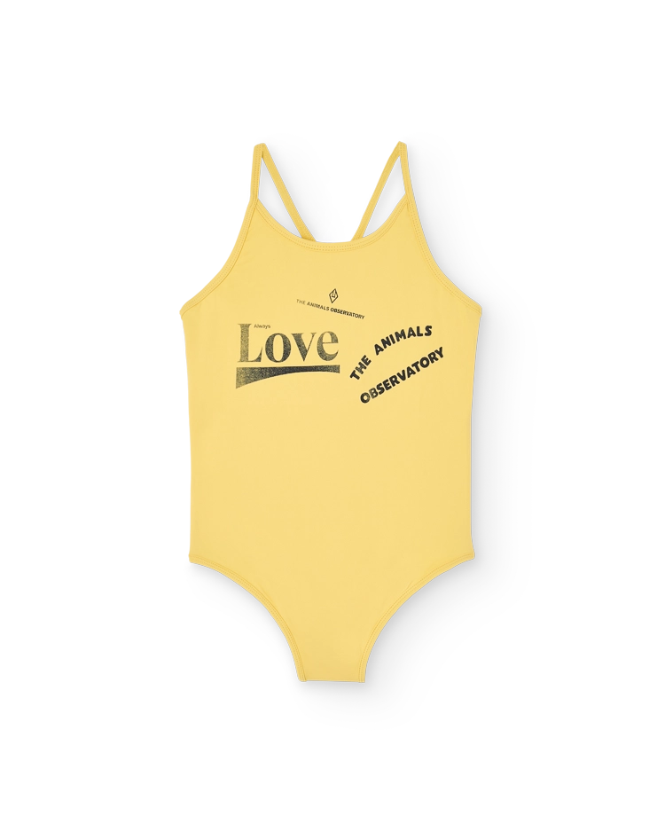 Yellow Love Octopus Swimsuit COVER