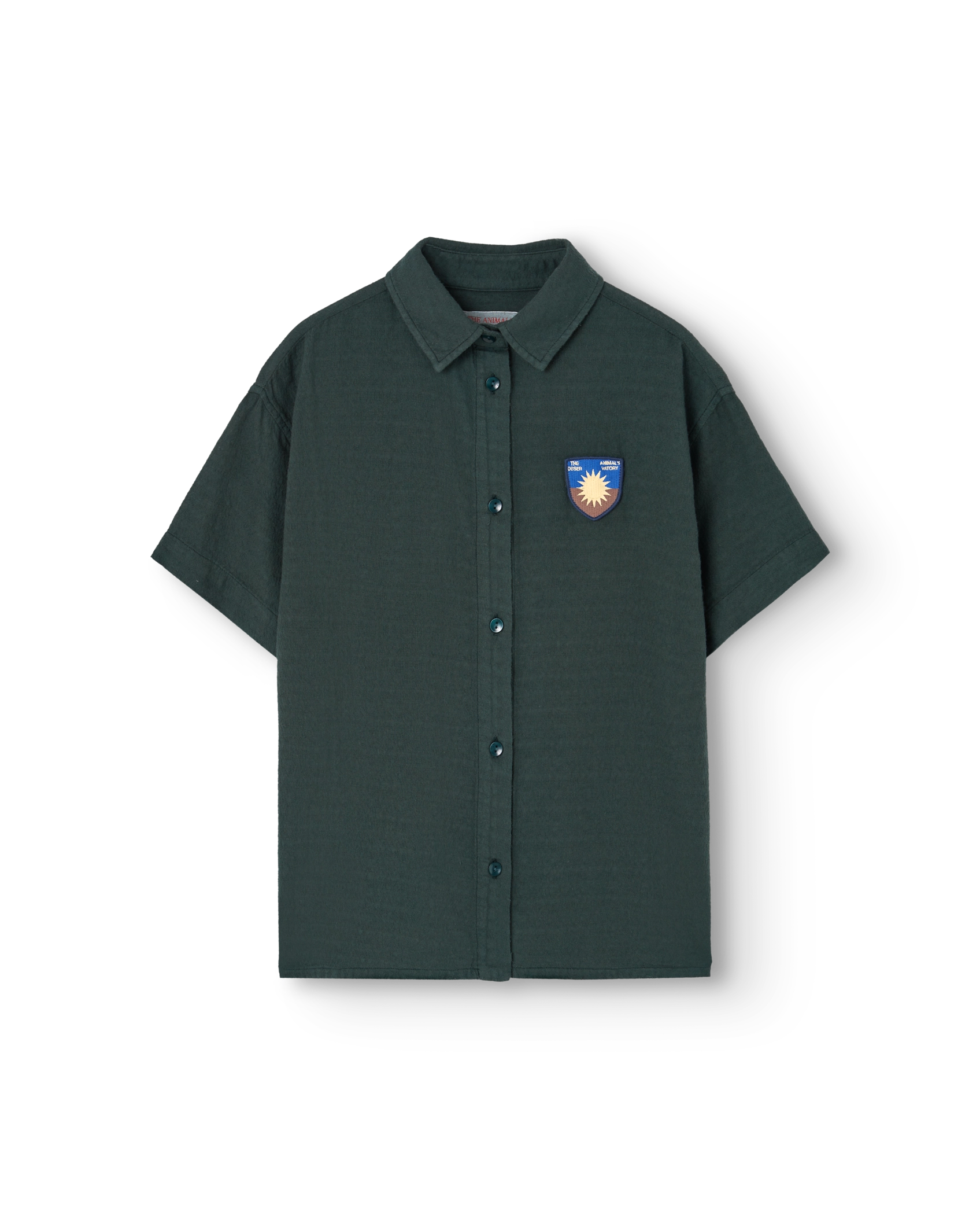 Deep Green Shield Kangaroo Shirt PRODUCT FRONT