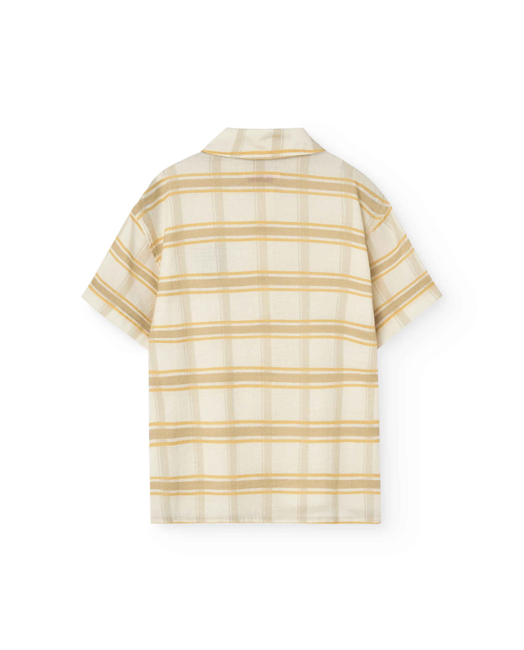 Beige Shield Kangaroo Shirt PRODUCT BACK