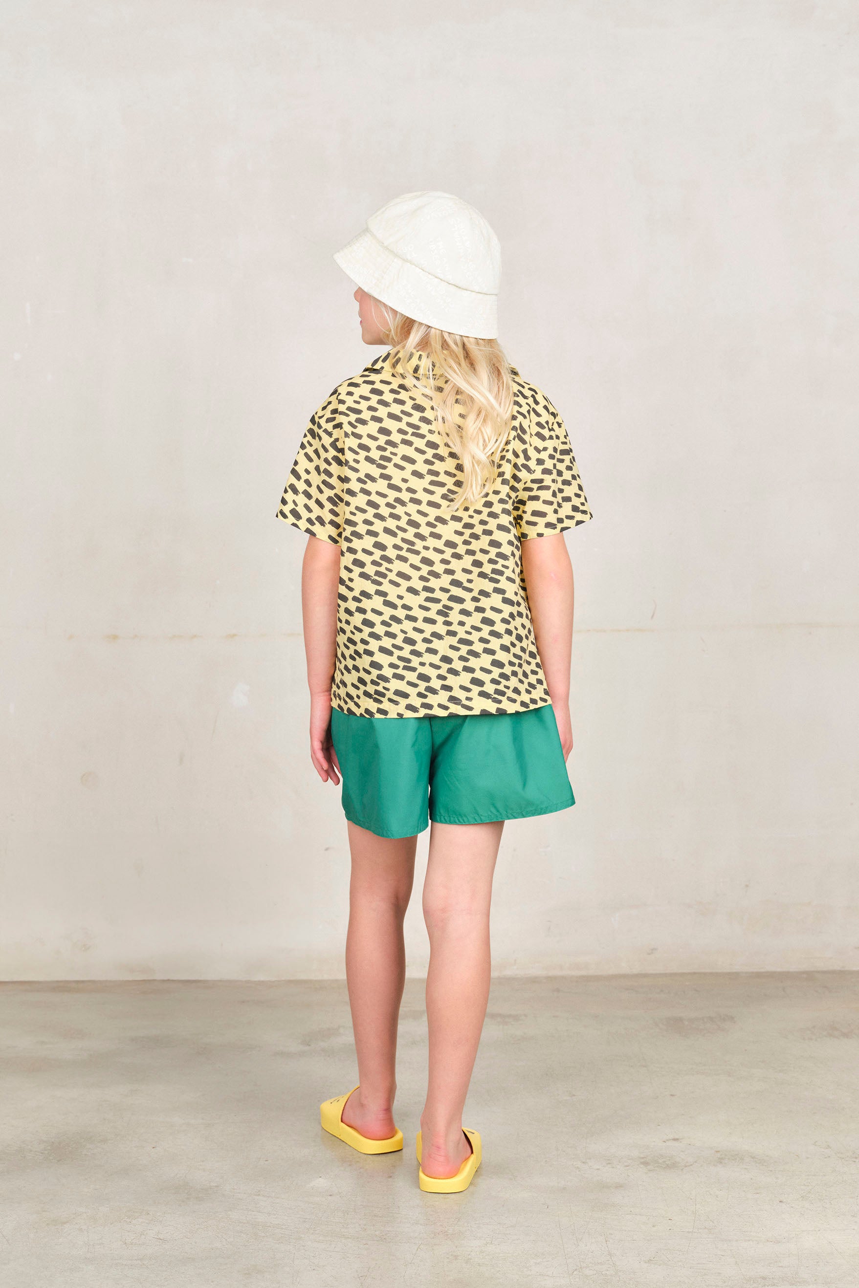 Yellow Animal Cuckoo Shirt MODEL BACK