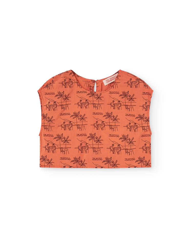 Salmon Drawings Baboon Shirt COVER