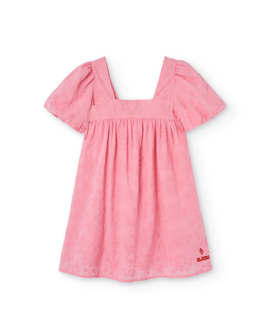 Pink Plain Dodo Mini Dress PRODUCT FRONT