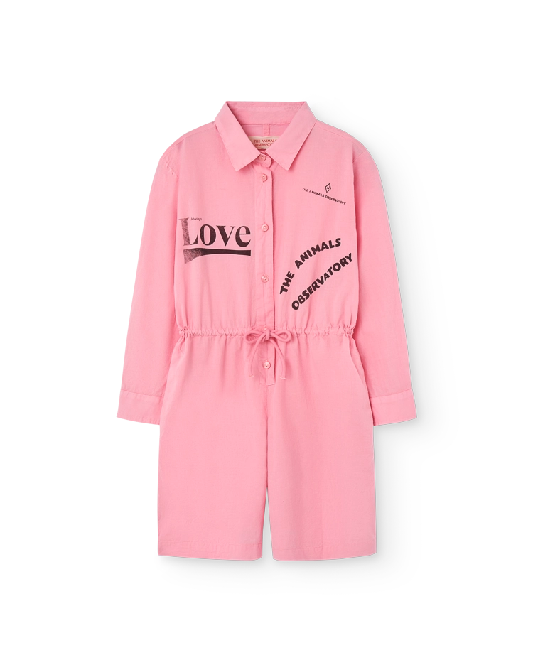 Pink Love Squirrel Short Jumpsuit COVER