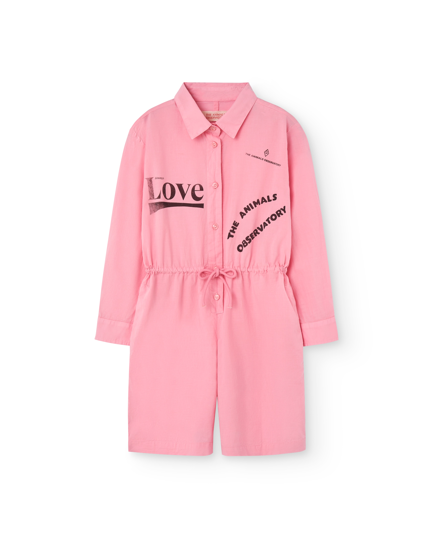 Pink Love Squirrel Short Jumpsuit PRODUCT FRONT