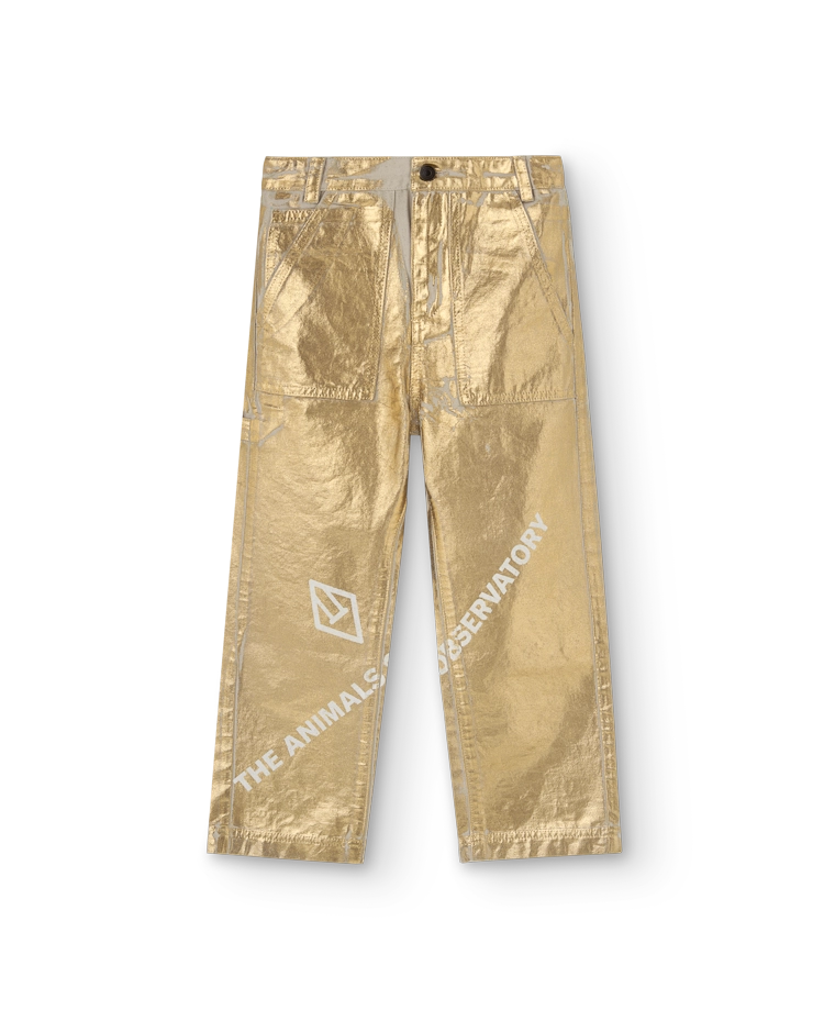 Gold Shiny Condor Pants COVER