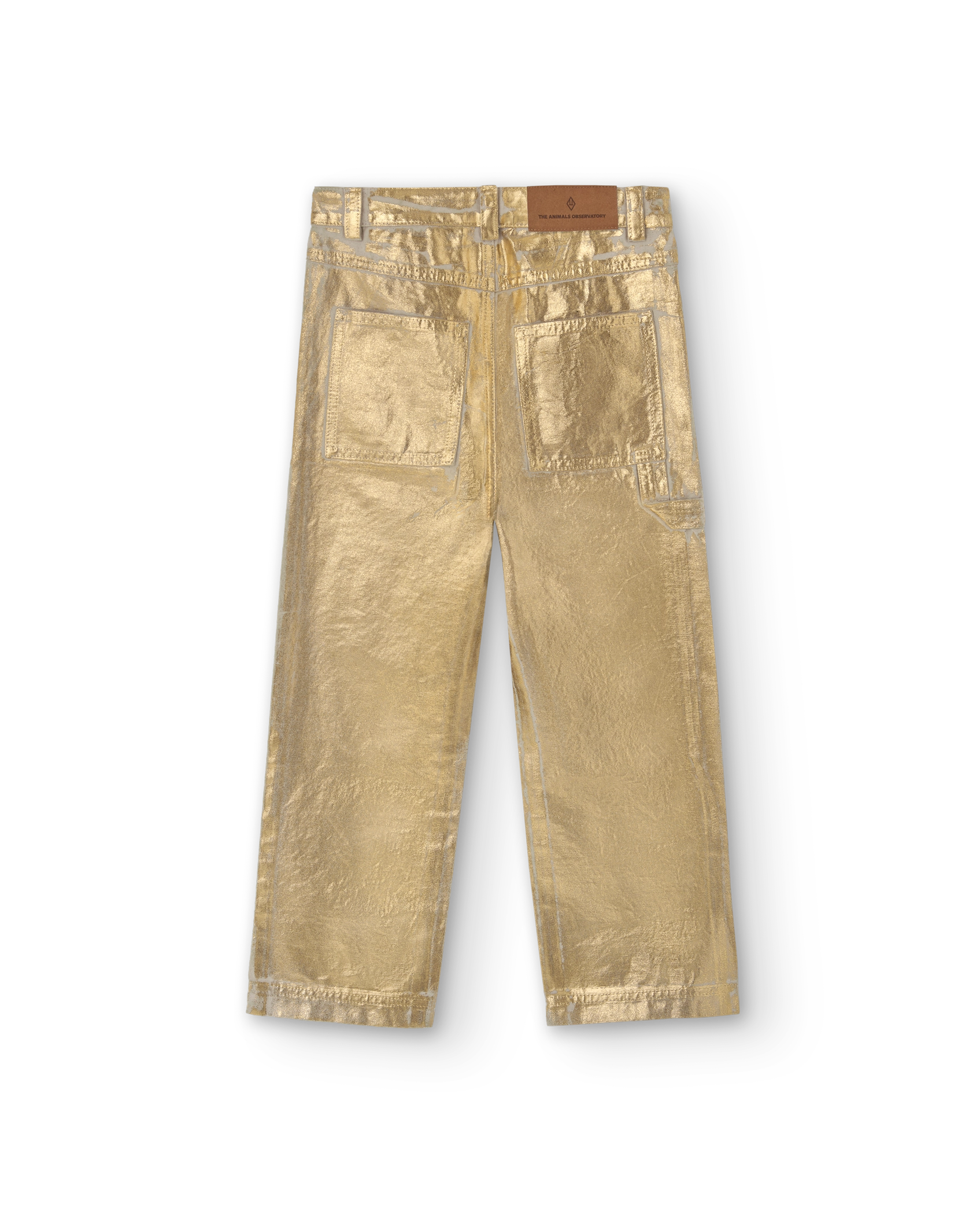 Gold Shiny Condor Pants PRODUCT BACK