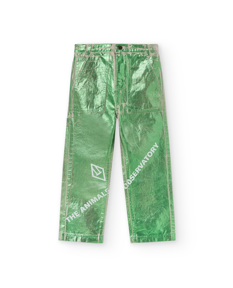 Green Shiny Condor Pants COVER