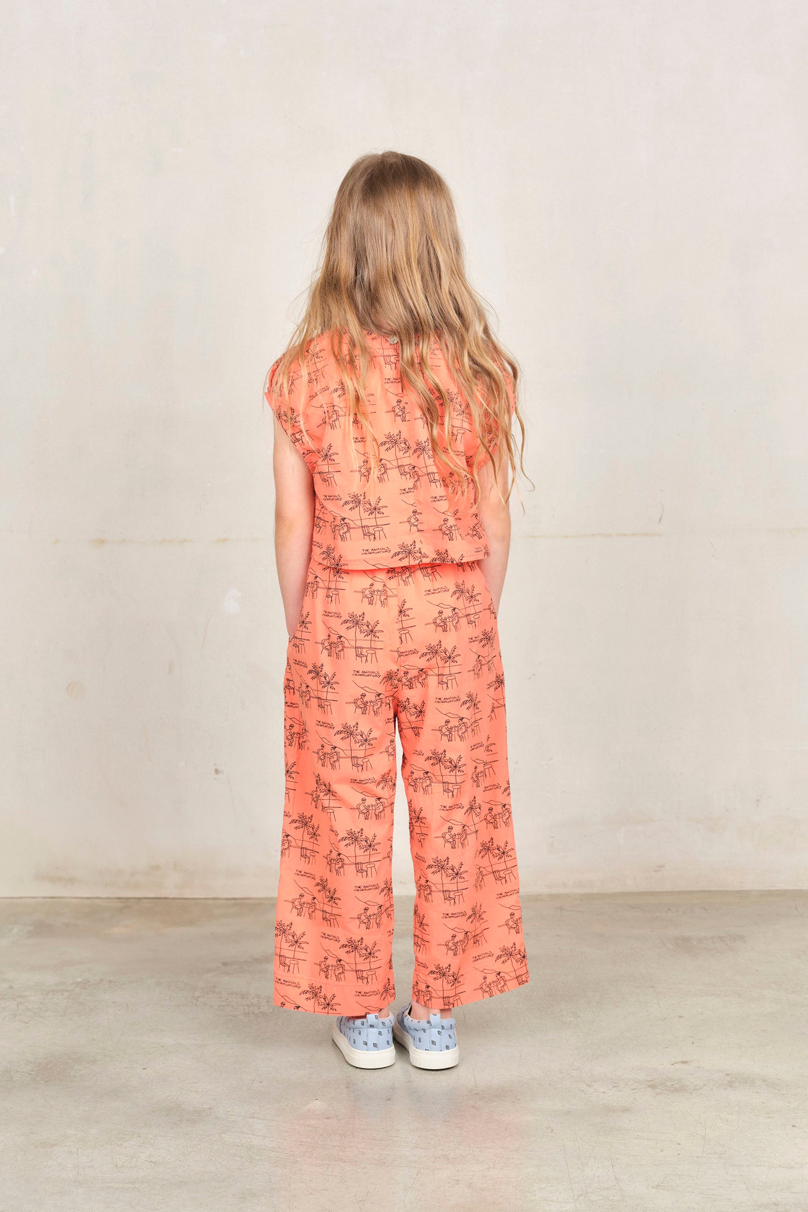 Salmon Drawings Antelope Pants MODEL BACK