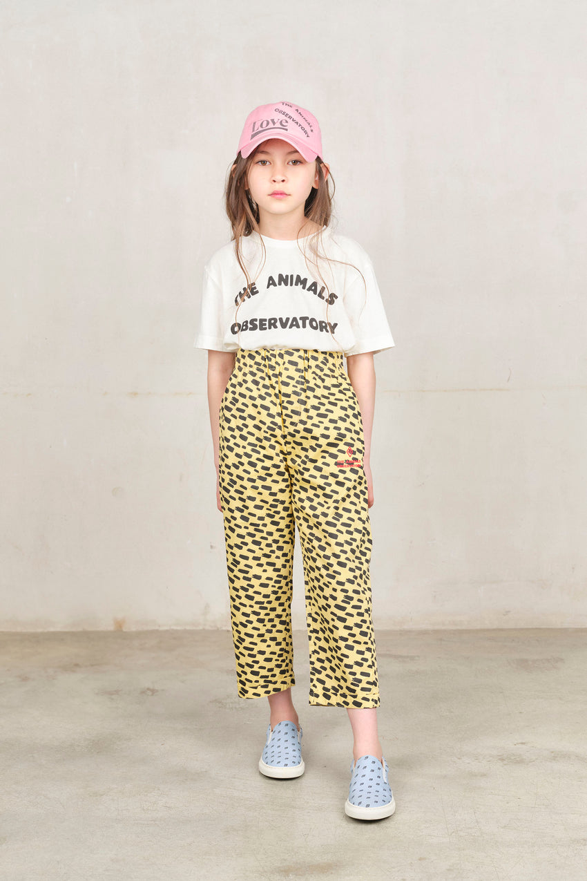 Yellow Animal Camel Pants MODEL FRONT