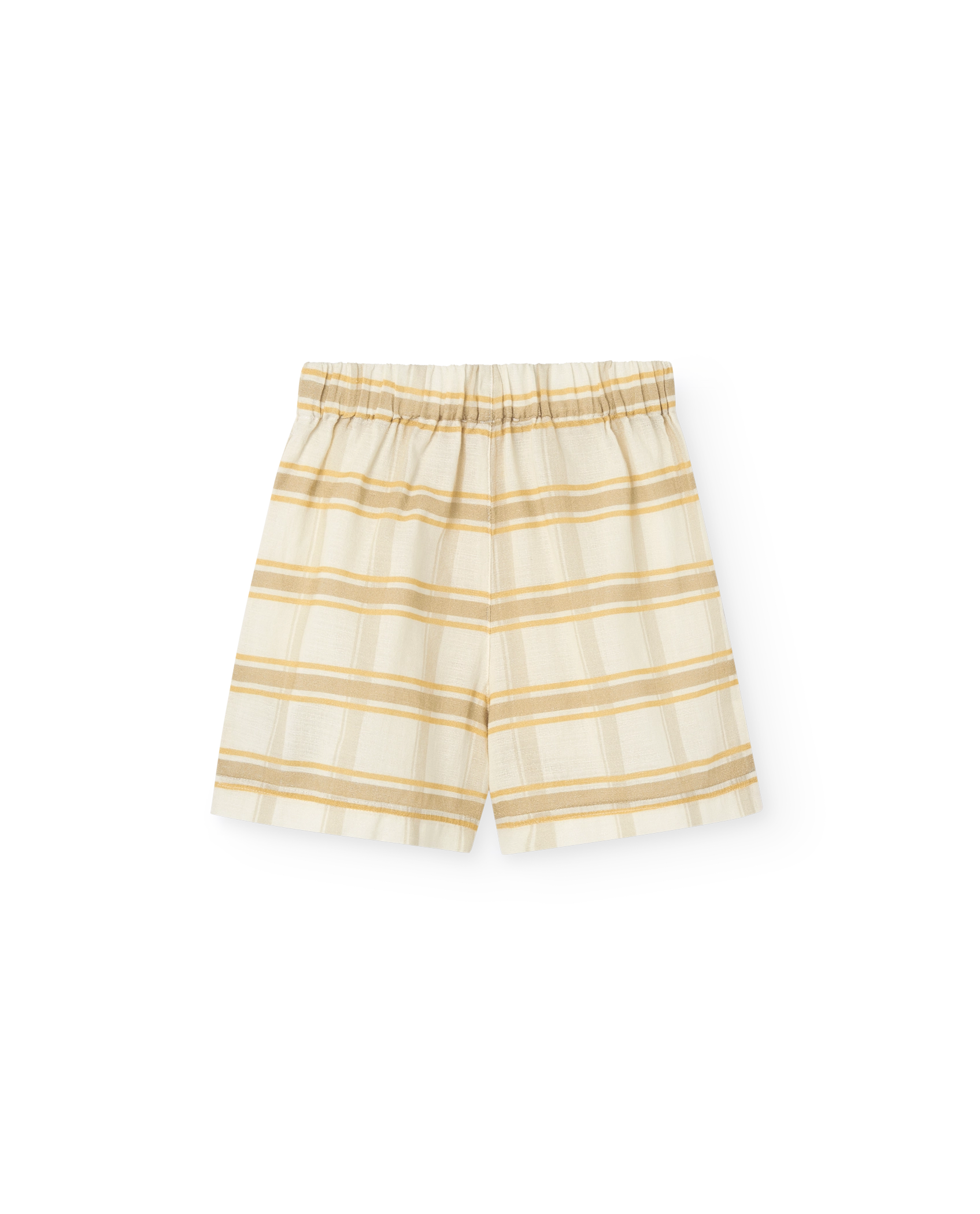 Beige Shield Bee Bermuda Shorts PRODUCT BACK