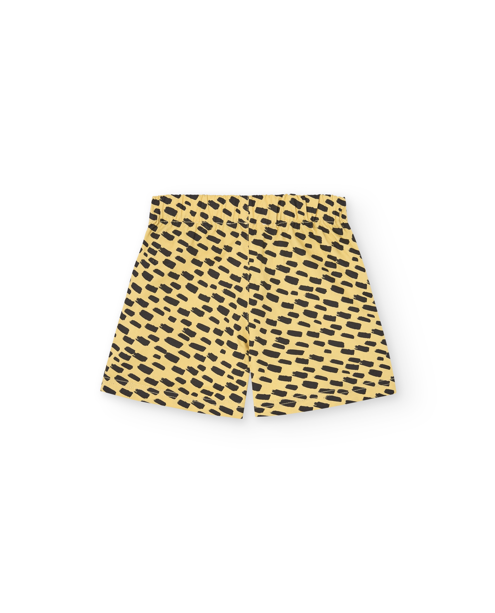 Yellow Animal Monkey Bermuda Shorts PRODUCT BACK