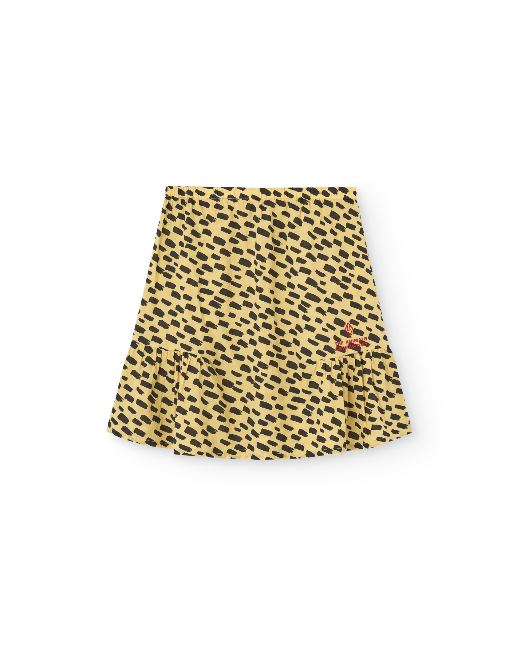 Yellow Animal Slug Skirt PRODUCT FRONT