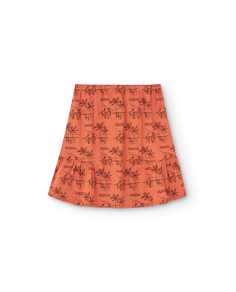 Salmon Drawings Slug Skirt COVER