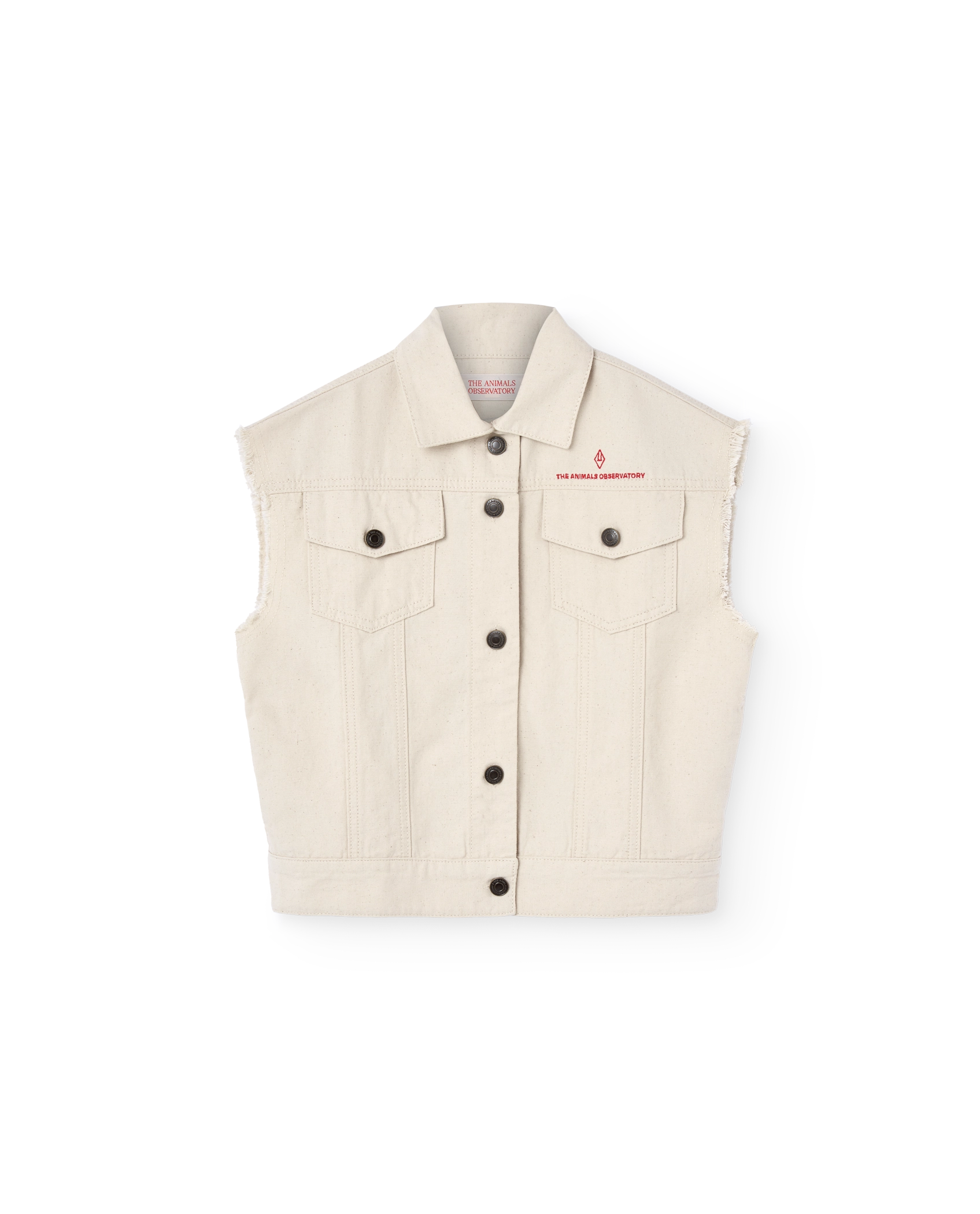 Raw White Hog Vest PRODUCT FRONT