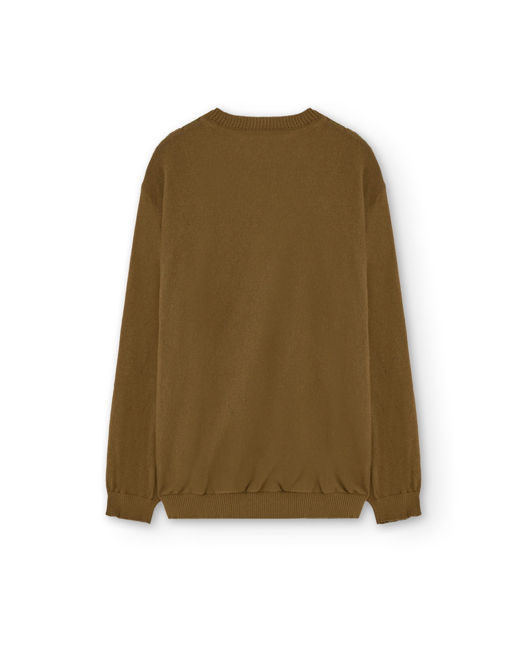 Military Green Bull Sweater PRODUCT BACK