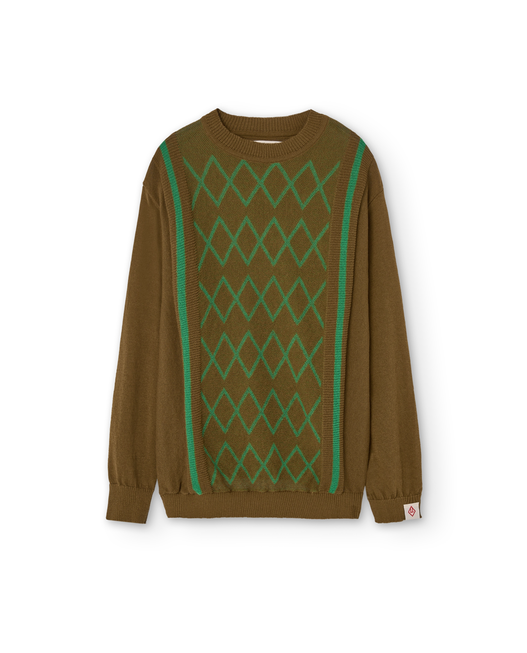 Military Green Bull Sweater PRODUCT FRONT