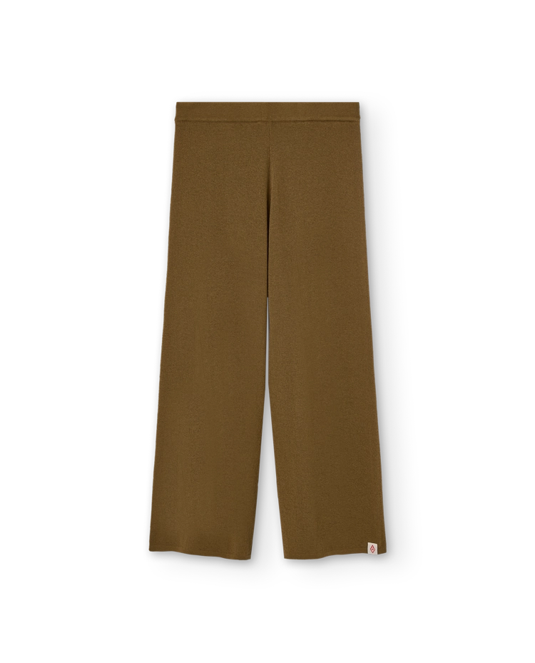 Military Green Crow Knit Pants COVER