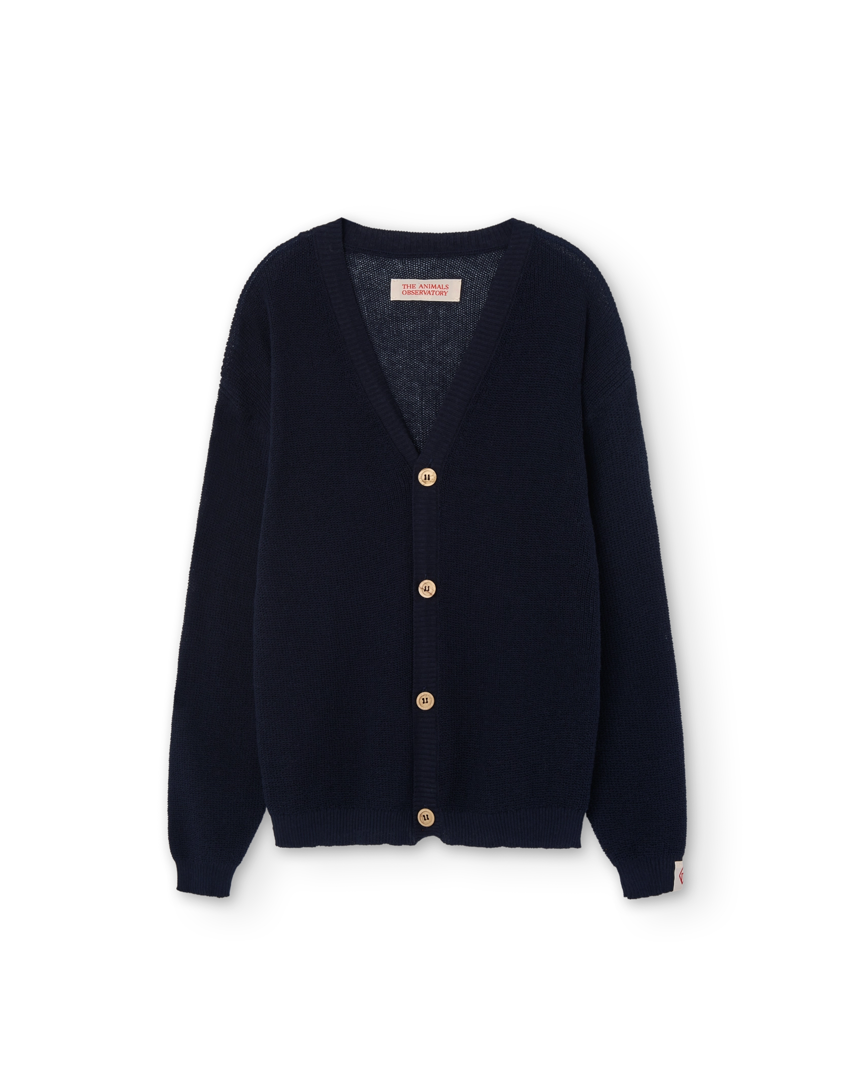 Navy Racoon Cardigan PRODUCT FRONT