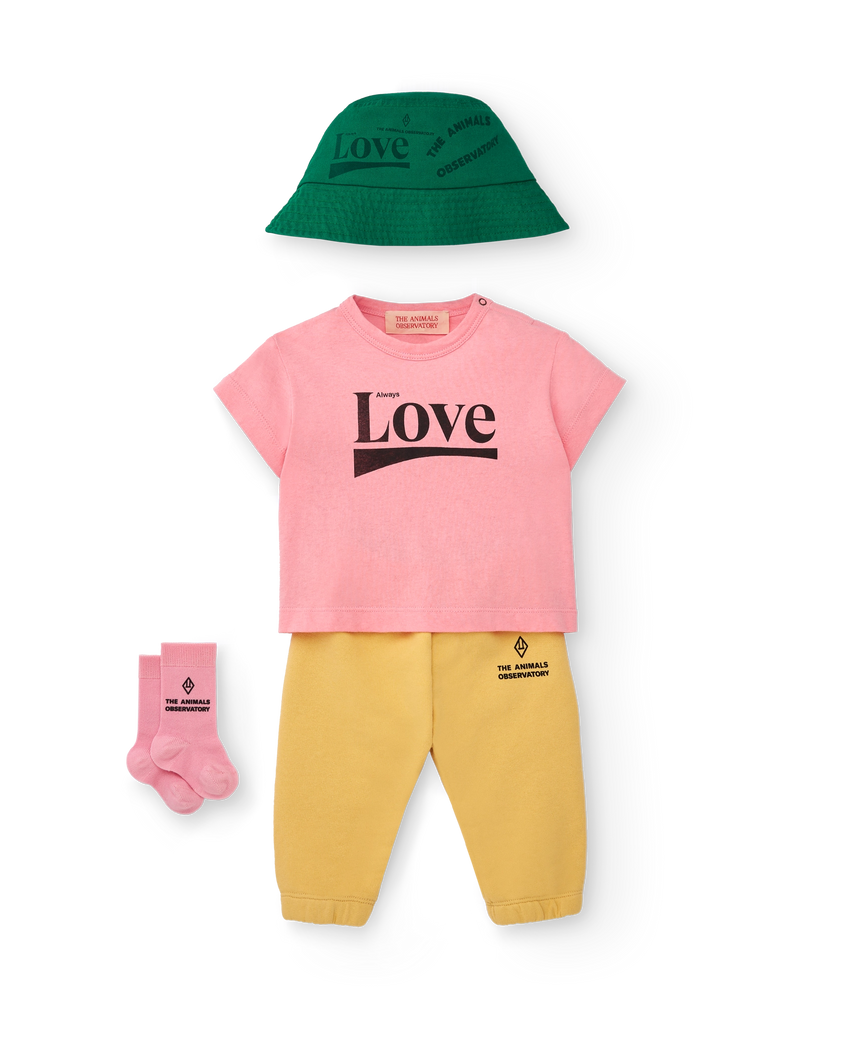 Pink Love Pangolin T-Shirt MODEL SIDE