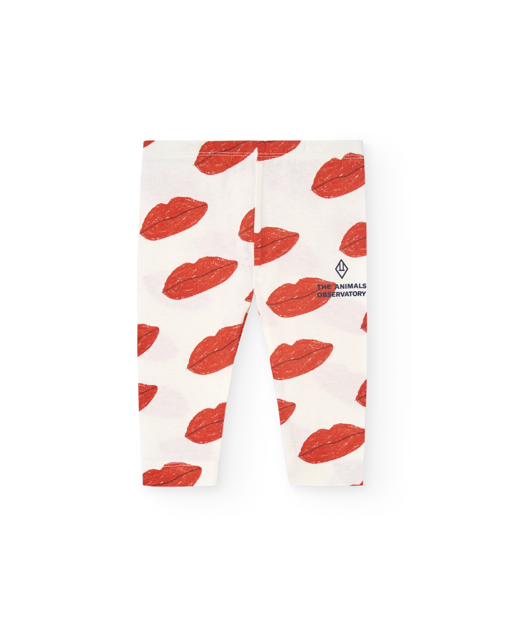 White Kissing Penguin Leggings PRODUCT FRONT