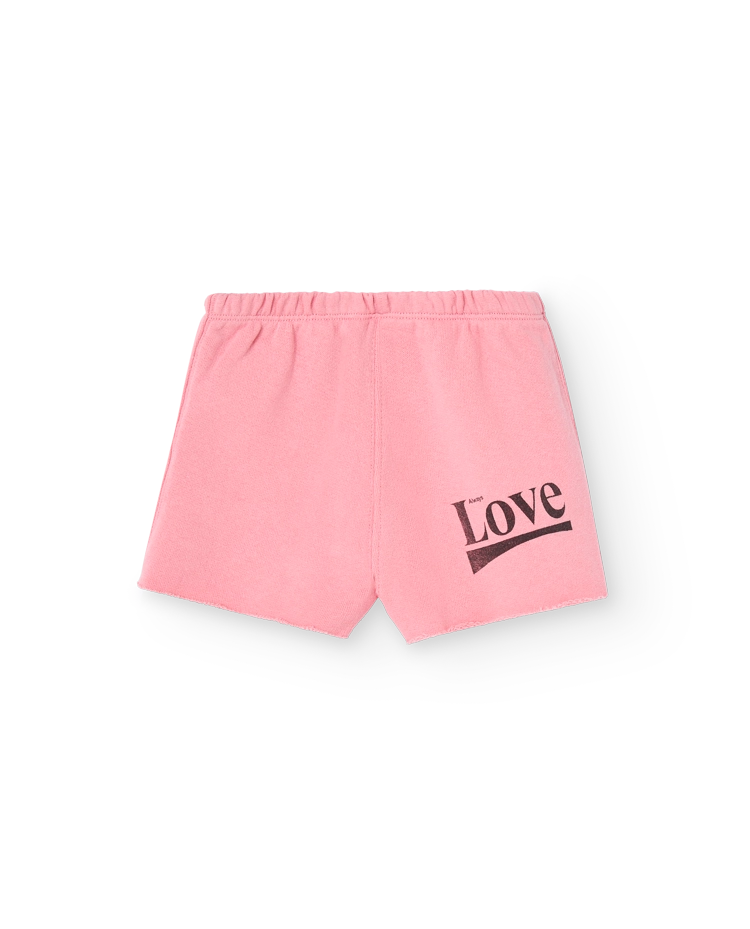 Pink Love Turtledove short Sweatpants COVER