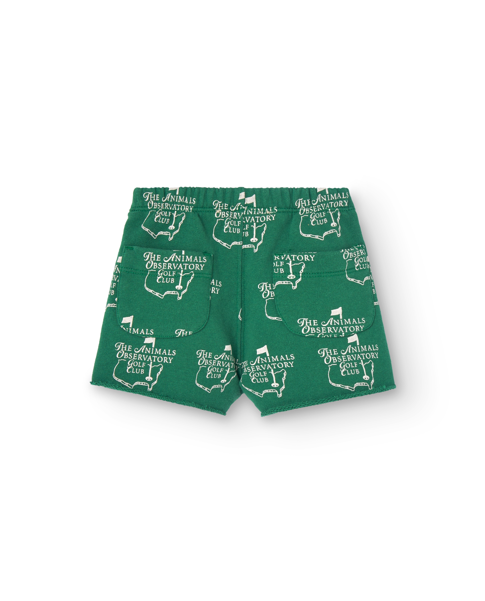 Green Cool Turtledove Short Sweatpants PRODUCT BACK