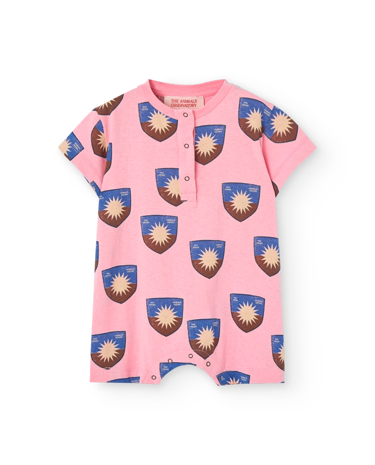 Pink Shield Goose Short Jumpsuit COVER