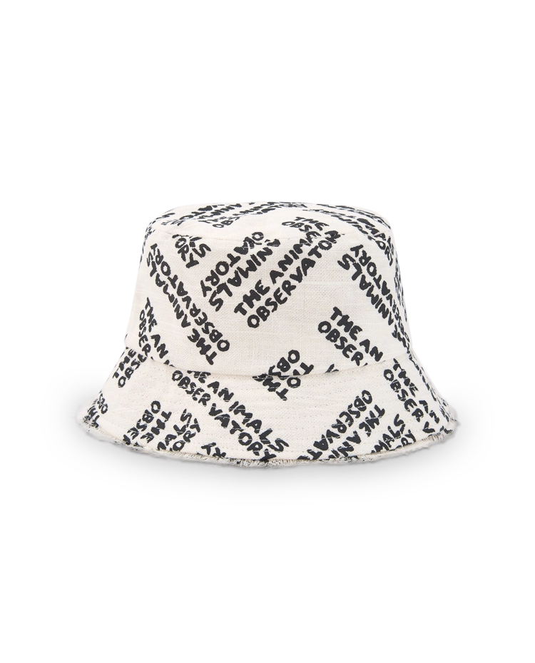 Raw White Animals Bucket Hat COVER