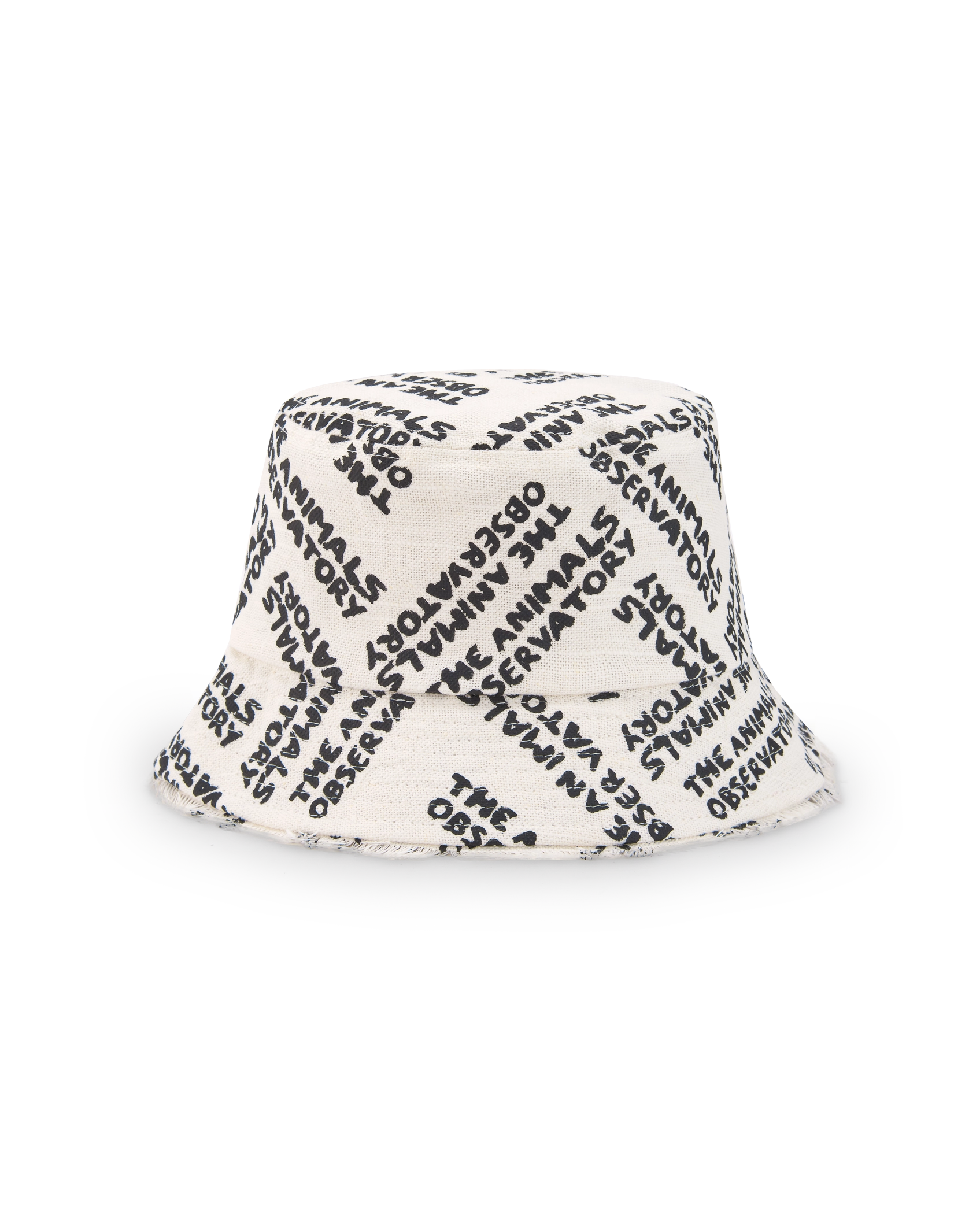 Raw White Animals Bucket Hat PRODUCT BACK