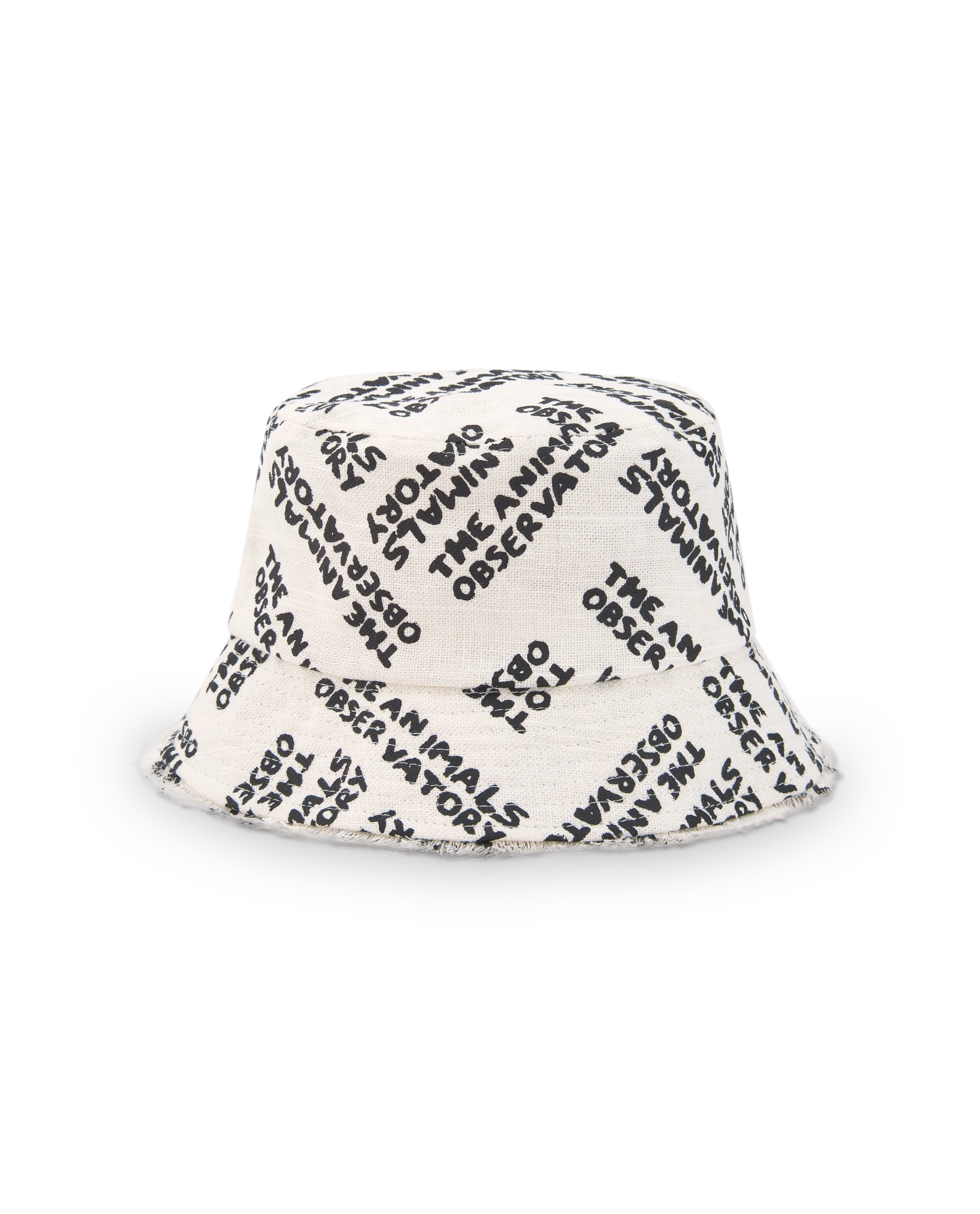 Raw White Animals Bucket Hat PRODUCT FRONT