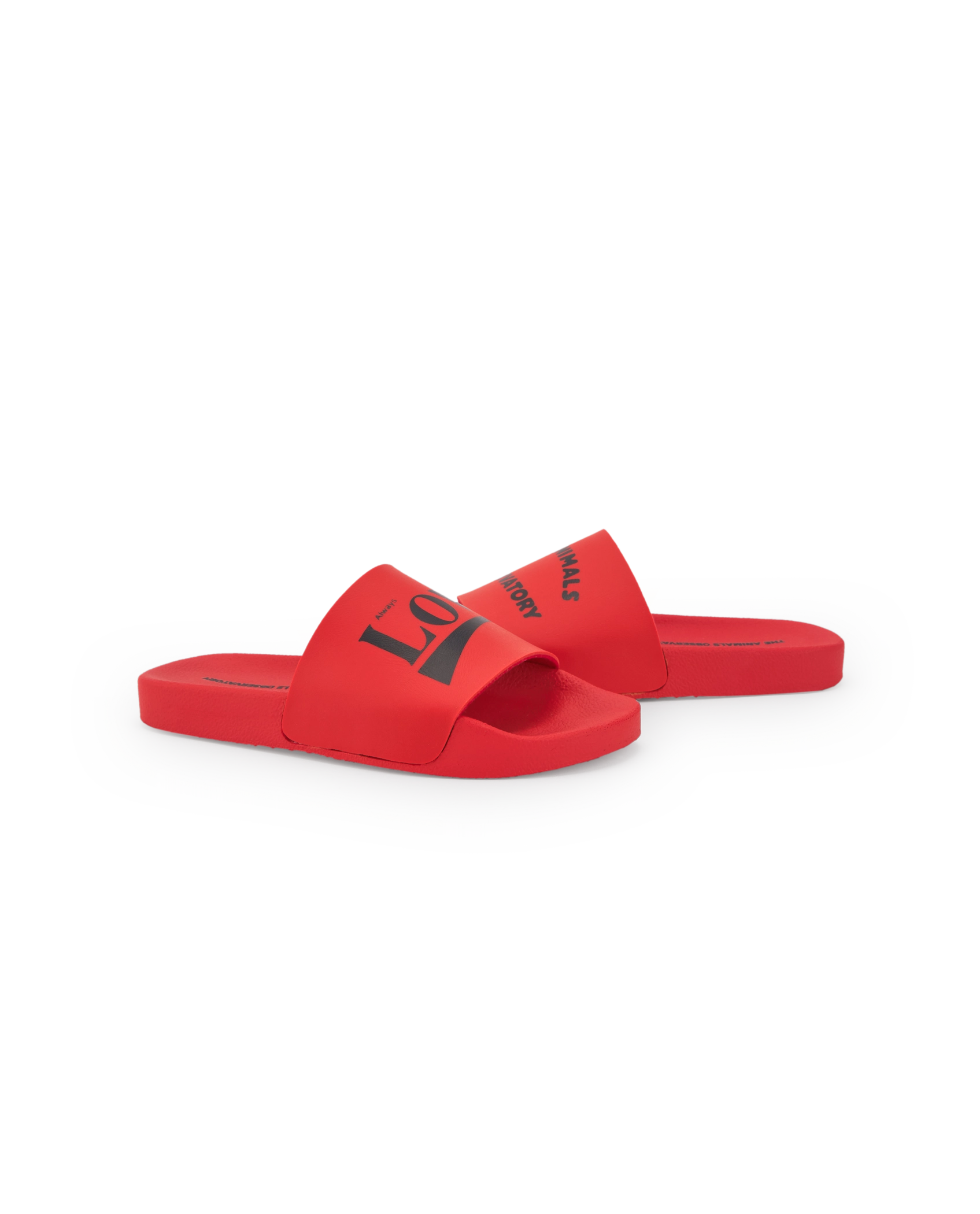 Red Love Flip-Flops PRODUCT FRONT