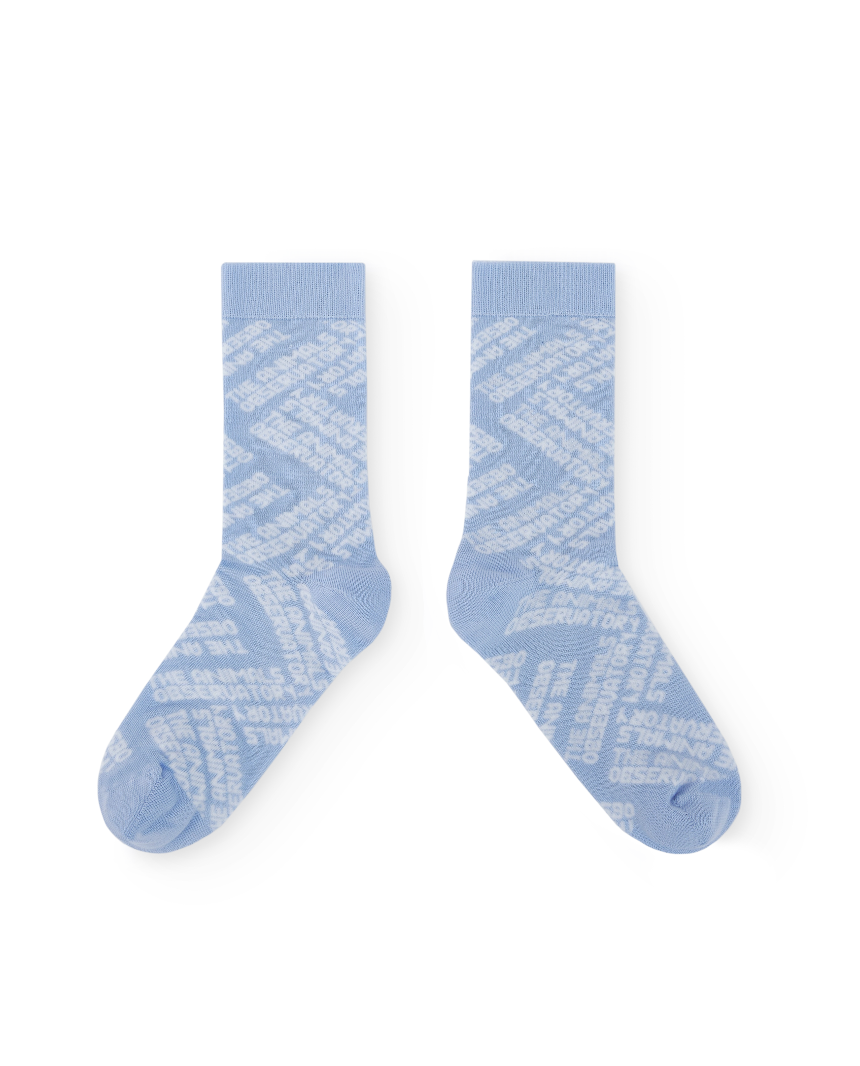 Soft Blue Worm Socks PRODUCT FRONT