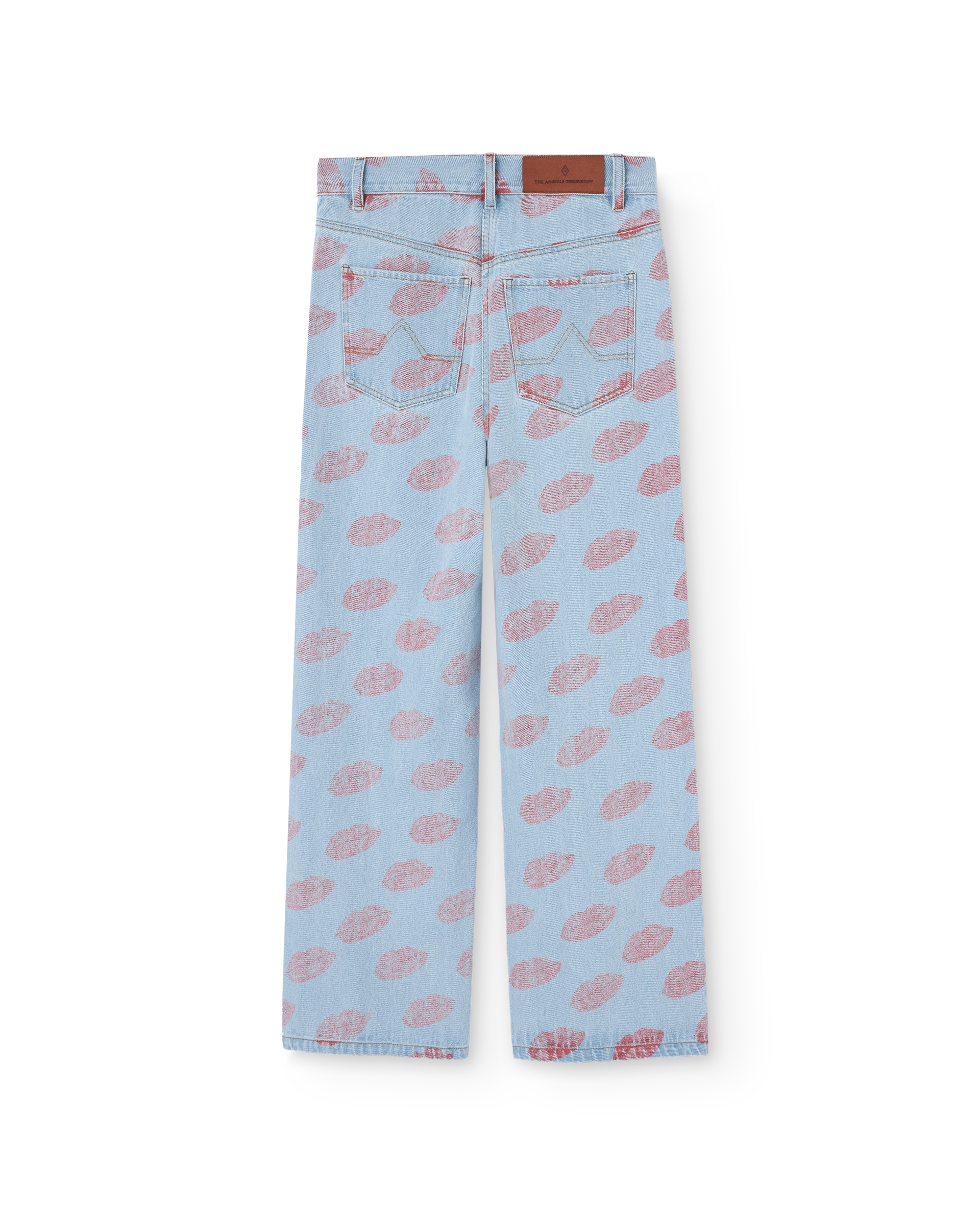 Soft Blue Kissing Warbler Jeans PRODUCT BACK