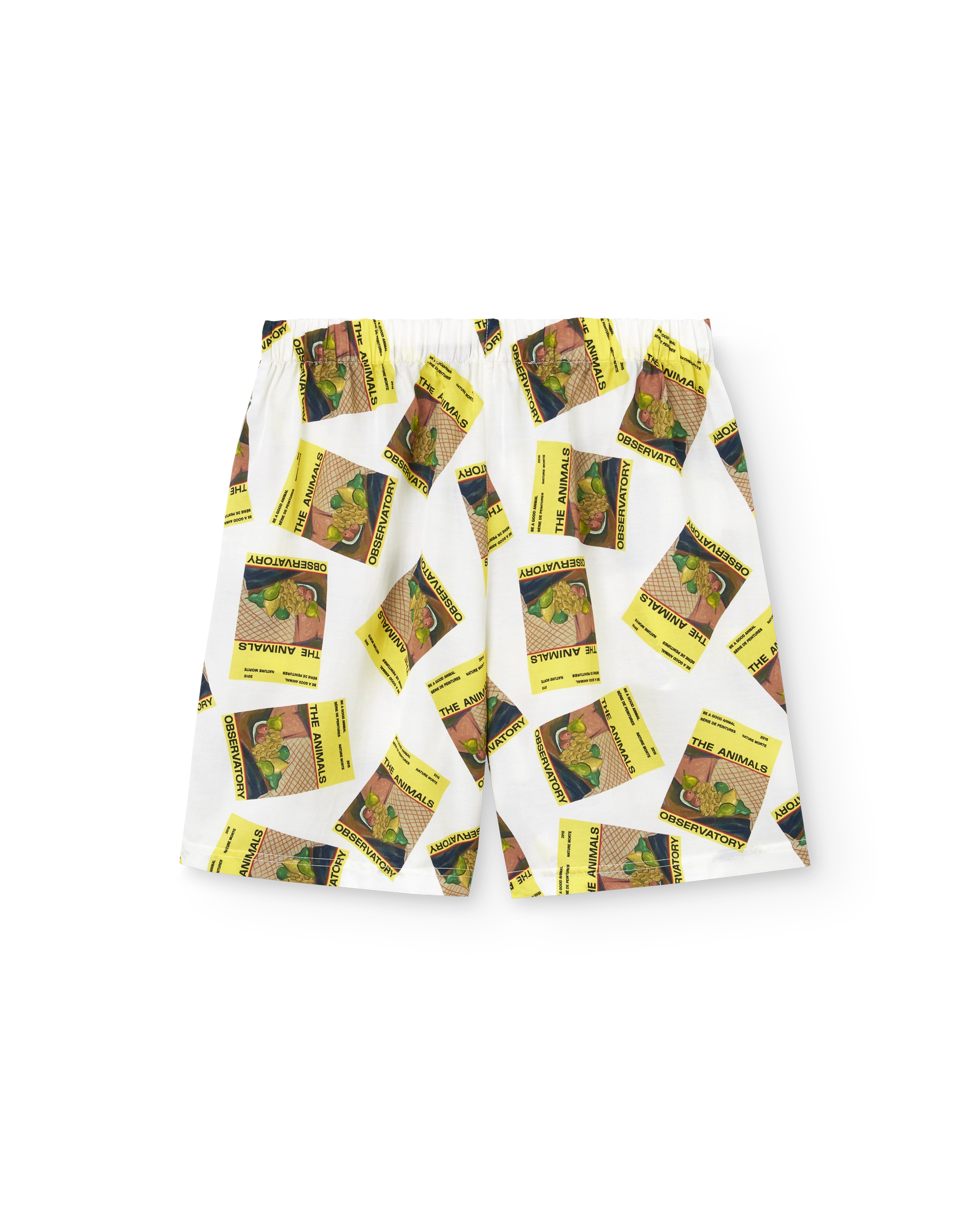 White Magazine Sphynx Shorts PRODUCT BACK