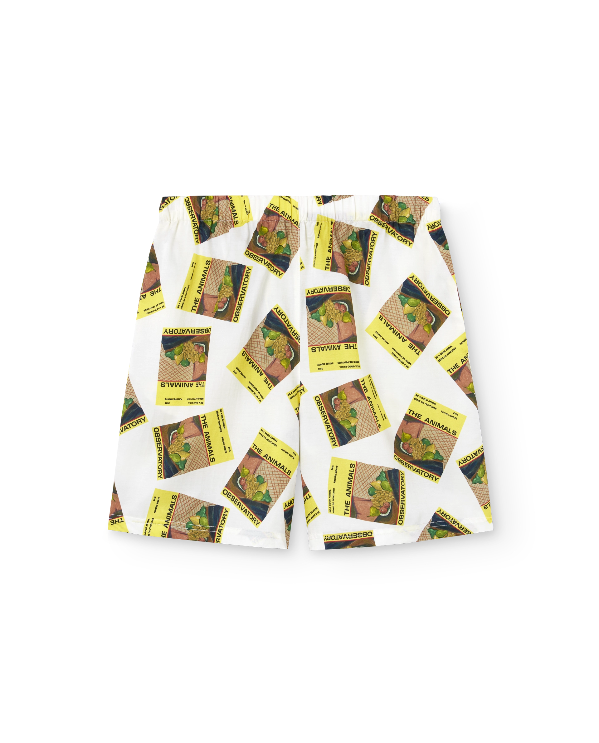 White Magazine Sphynx Shorts PRODUCT FRONT