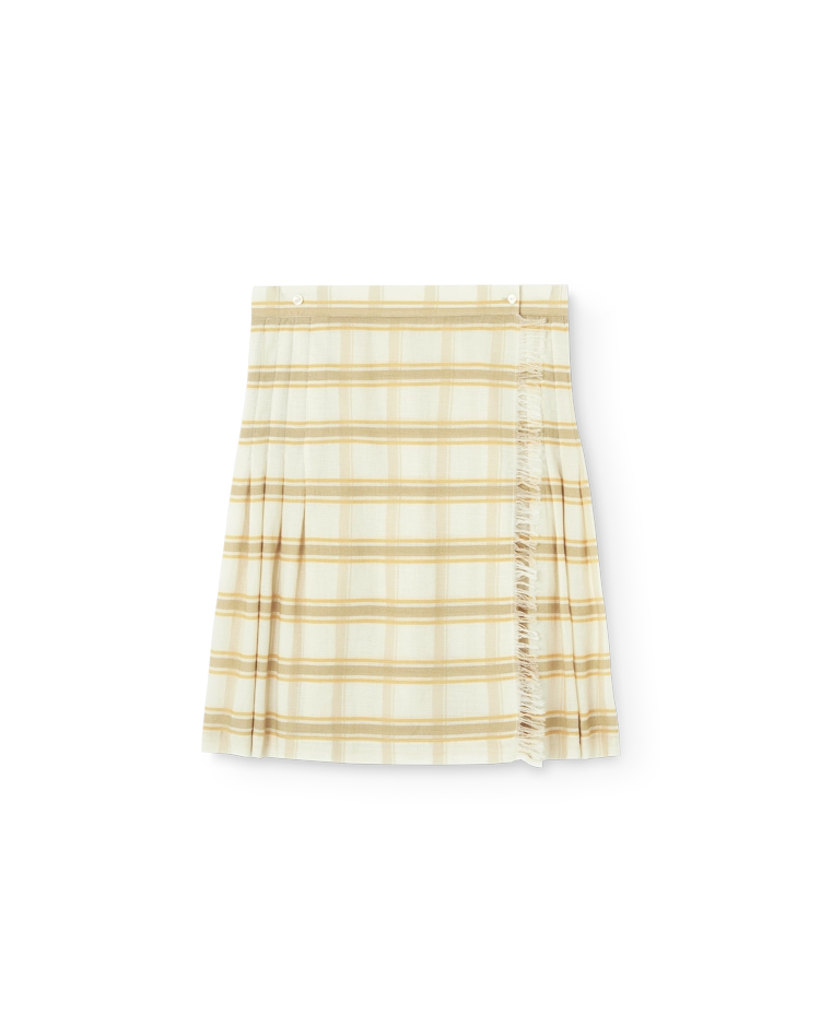 Beige Kudu Midi Skirt COVER