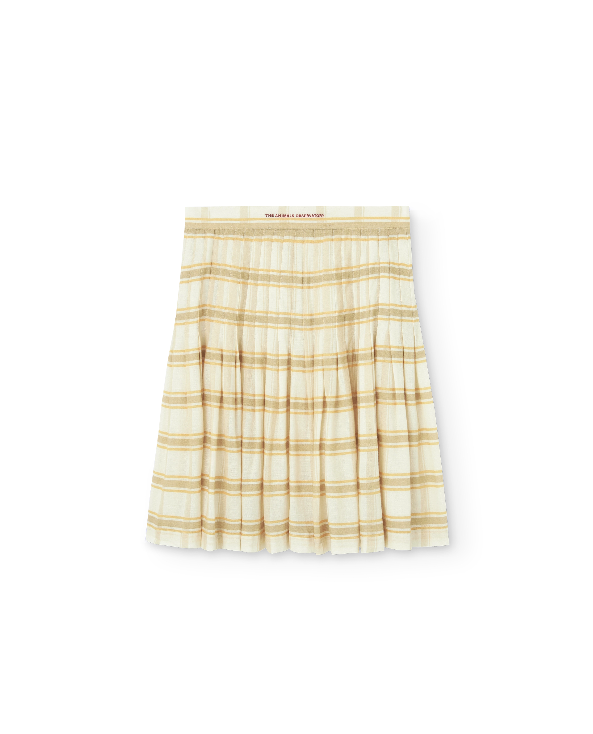 Beige Kudu Midi Skirt PRODUCT BACK